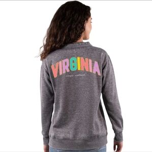 SIMPLY SOUTHERN VIRGINIA PULLOVER PULLOVER Size Small Colorful Vibrant